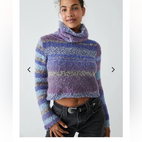 Free People My Girl Turtleneck Midnight Combo XS NWT - Picture 1 of 11